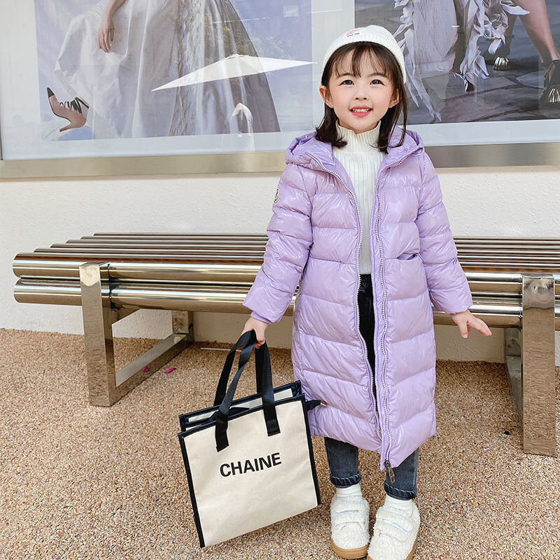 2022. aasta talvine beebi, särav sulejope, soe lasteriided, kapuutsiga, mullavärvi pikad ülerõivad, paks külmakindel mantel