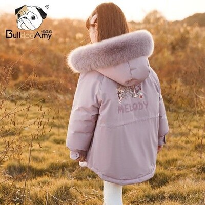 Κορίτσια Parka Νέο βαμβακερό μπουφάν Φθινοπωρινά και Χειμερινά Ρούχα Νέα Μόδα Παιδικά Χειμερινά Ρούχα Λούτρινα και χοντρό βαμβακερό παλτό