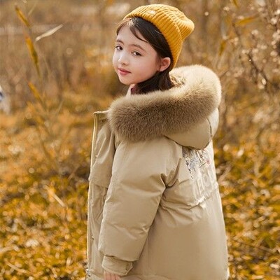 Κορίτσια Parka Νέο βαμβακερό μπουφάν Φθινοπωρινά και Χειμερινά Ρούχα Νέα Μόδα Παιδικά Χειμερινά Ρούχα Λούτρινα και χοντρό βαμβακερό παλτό