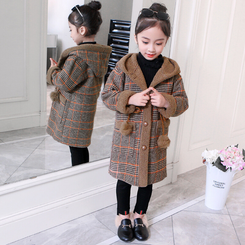 Uus kevad-sügis-talv lasteriided beebipoistele tüdrukutele joped Välisriided pehme soe mantel 4-14 aastaks