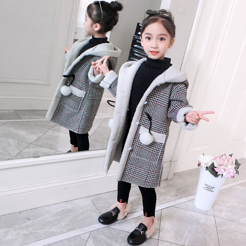 Uus kevad-sügis-talv lasteriided beebipoistele tüdrukutele joped Välisriided pehme soe mantel 4-14 aastaks