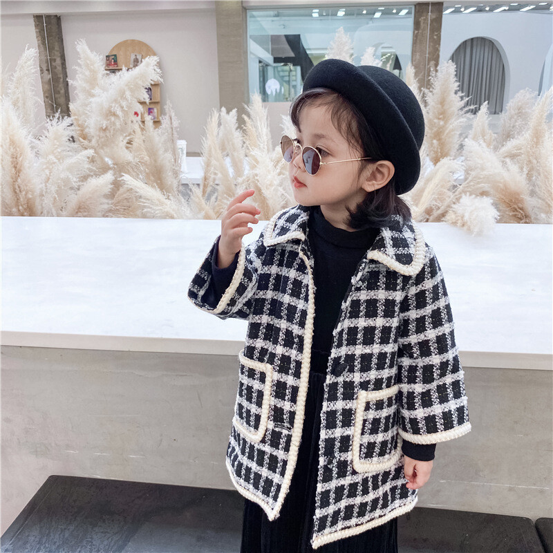 Jachetă pentru copii pentru fete pentru bebeluși, haine pentru copii din lână de miel.