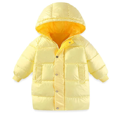 Uus laste sulejope vatipadjaga jakk talveriided paksendatud keskmine pikk mantel vatipadjaga jope poistele ja tüdrukutele