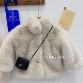 Parka pentru fete din bumbac nou haină coreeană prințesă îngroșată de pluș haine calde pentru copii, iarnă, cu mânecă lungă, minunat