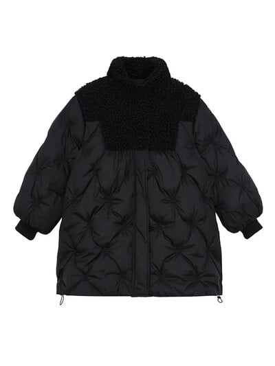 Tüdrukute talvine puuvillase polsterdatud jope 2023, uus laste puuvillane mantel, teismeliste rõivad õues, 3–16 a trend