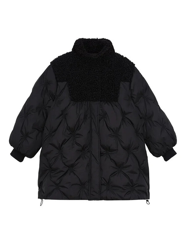 Tüdrukute talvine puuvillase polsterdatud jope 2023, uus laste puuvillane mantel, teismeliste rõivad õues, 3–16 a trend