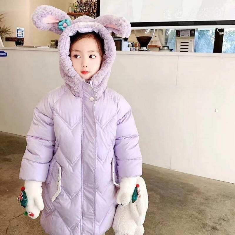 Jachetă pentru fete îmbrăcăminte exterioară din bumbac 2023 nou sosire Îngroșare catifea iarnă caldă îmbrăcăminte pentru copii de mărime mare