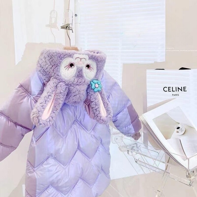 Jachetă pentru fete îmbrăcăminte exterioară din bumbac 2023 nou sosire Îngroșare catifea iarnă caldă îmbrăcăminte pentru copii de mărime mare