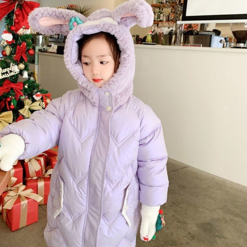 Jachetă pentru fete îmbrăcăminte exterioară din bumbac 2023 nou sosire Îngroșare catifea iarnă caldă îmbrăcăminte pentru copii de mărime mare