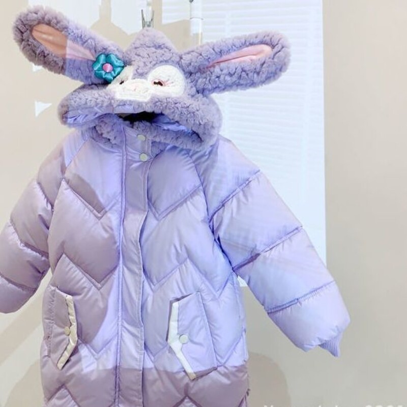 Jachetă pentru fete îmbrăcăminte exterioară din bumbac 2023 nou sosire Îngroșare catifea iarnă caldă îmbrăcăminte pentru copii de mărime mare