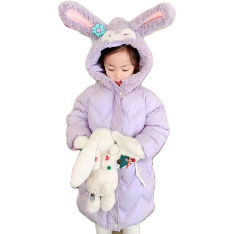 Jachetă pentru fete îmbrăcăminte exterioară din bumbac 2023 nou sosire Îngroșare catifea iarnă caldă îmbrăcăminte pentru copii de mărime mare