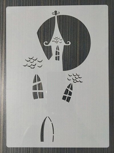 1 KOM 21*29 cm predložak za Noć vještica DIY šablone za slojeve zidne slike spomenar bojanje reljefni album predložak ukrasne kartice