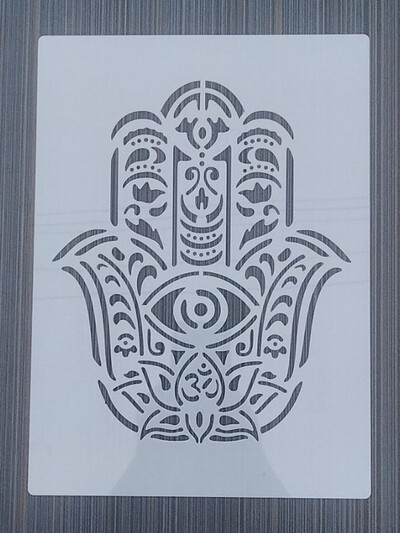 1 KOM 21*29 cm predložak za Noć vještica DIY šablone za slojeve zidne slike spomenar bojanje reljefni album predložak ukrasne kartice