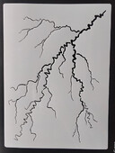 21*29Cm Fulger Reutilizabil Pentru Mobilier Pereți Pictură Decorare Stratificare Plastic DIY Colorat Reliefare Șabloane Scrapbook