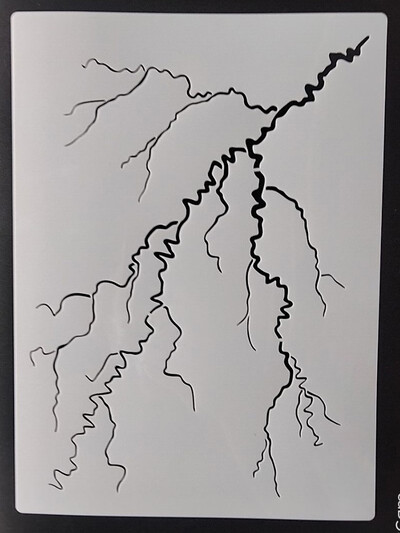 21*29Cm Fulger Reutilizabil Pentru Mobilier Pereți Pictură Decorare Stratificare Plastic DIY Colorat Reliefare Șabloane Scrapbook