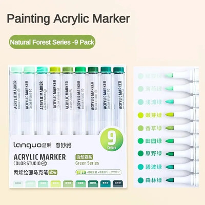 117/9 Color Direct Vedelvärvid Akrüülvärvipliiatsid Pintsli marker pliiats kivimaalimiseks Kivikeraamiline DIY Kunstitarbed Kirjatarbed