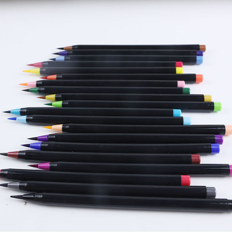 CHEN LIN 20 boja Fleksibilna mekana vodena olovka s vrhom za slikanje vodenim bojama s jednim vrhom za dječju kaligrafsku dopisnicu