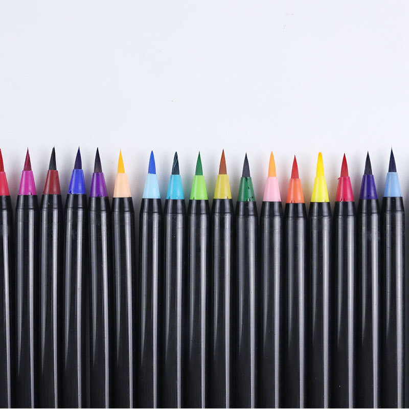 CHEN LIN 20 boja Fleksibilna mekana vodena olovka s vrhom za slikanje vodenim bojama s jednim vrhom za dječju kaligrafsku dopisnicu