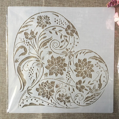 30*30cm Mandala geomeetria Taiji isetegemise kihistusšabloonid seinamaaling väljalõigete album värvimine reljeefne album Dekoratiivne mall