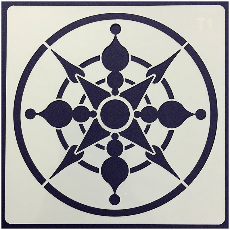 12 tk korduvkasutatavad mandala maalimise šabloonid mööblilõuendile maalimiseks, kangavärvide šabloonid. DIY maalimiskunstiprojektid