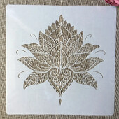 30*30cm Mandala Lotus Leaves DIY Layering Stencils Wall Painting Scrapbook Coloring ανάγλυφο διακοσμητικό πρότυπο άλμπουμ