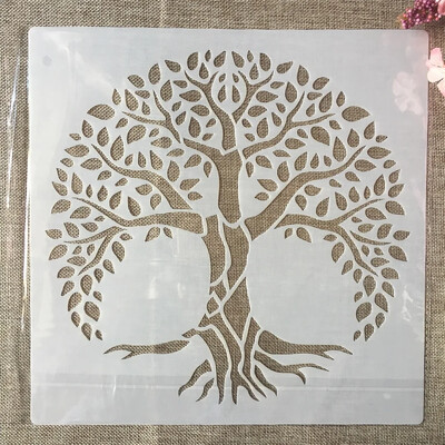 30*30cm Mandala Lotus Leaves DIY Layering Stencils Wall Painting Scrapbook Coloring ανάγλυφο διακοσμητικό πρότυπο άλμπουμ