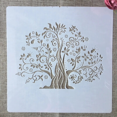 30*30cm Mandala Lotus Leaves DIY Layering Stencils Wall Painting Scrapbook Coloring ανάγλυφο διακοσμητικό πρότυπο άλμπουμ