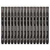 Pixuri cu cerneală cu micropeni cu pix negru cu 3/15 vârfuri, pixuri cu cerneală pentru desenarea artistului, pixuri multiline pentru schițe și design manga anime