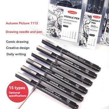 3/15 Tip Μαύρη Pigment Micro-Pen Fineliner Ink Pens, Drawing Artist Illustration Pens Multiliner for Sketching Anime Manga Design