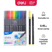 Set de căptușeală fină cu 12 culori, pixuri, pixuri, marcatori pentru schiță, cu cap dublu, benzi desenate manga, pentru schiță, desen, pictură, set de artă școlară