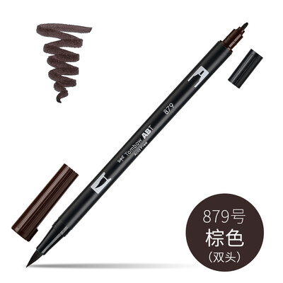 1 buc. Tombow Dragonfly ABT dublu cap perie acuarela pensula stilou incepator pictura manuala stilou colorat papetărie pentru studenți