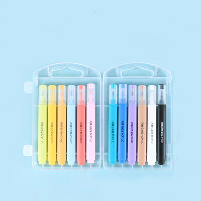 Copii Acrilic Maker Pen Piatră Album de însemnări Lemn Pânză Hârtie Benzi desenate Desen Marker Pictură Rechizite pentru elevi