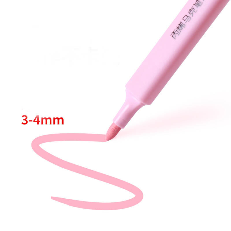 Copii Acrilic Maker Pen Piatră Album de însemnări Lemn Pânză Hârtie Benzi desenate Desen Marker Pictură Rechizite pentru elevi