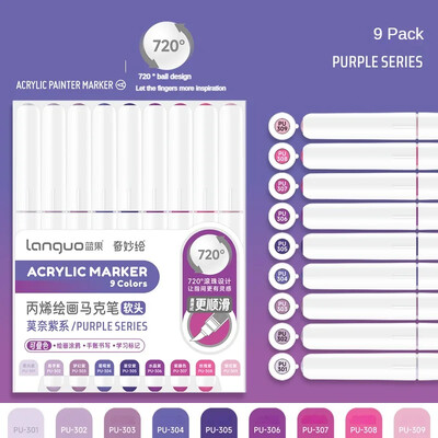 9/117 Värvid Akrüülvärv Kunstmarker Pliiats DIY Maalimine Kaardile Keraamiline Kivikruus Klaaskangas Riided Kunstitarbed