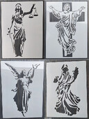 1 kom. 21*29 cm Bogovi i demoni DIY Šablone za slojeve Zidne slike Album Bojanje Reljefni album Predložak za čestitke