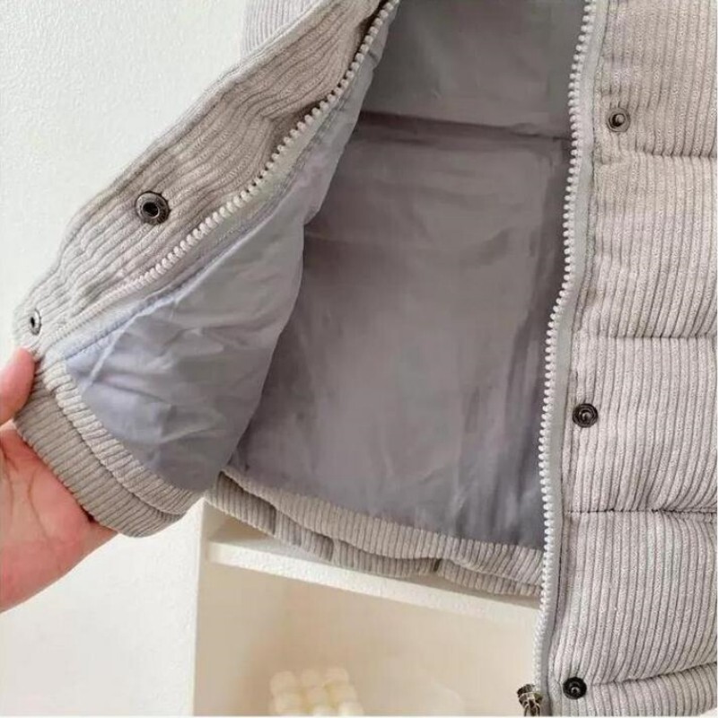 Copii Băieți Fete Veste din velur Jachete din bumbac Îmbrăcăminte exterioară Vestă Copii Toamnă Iarnă Îngroșare haină caldă Îmbrăcăminte ocazională Nou