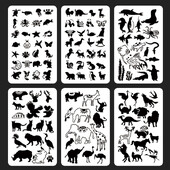 17.6*10.3cm Șablon Lumea Animalelor DIY Stratificare Mobilier Perete Album de însemnări de colorat embosare Decorare Șablon de pictură Graffiti