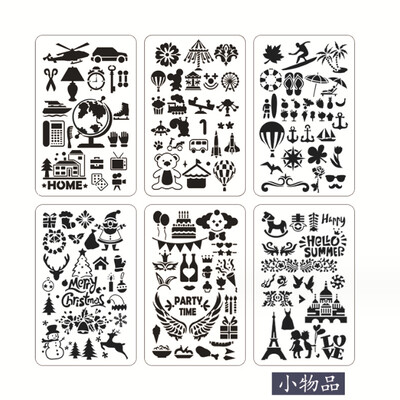 17.6*10.3cm Șablon Lumea Animalelor DIY Stratificare Mobilier Perete Album de însemnări de colorat embosare Decorare Șablon de pictură Graffiti