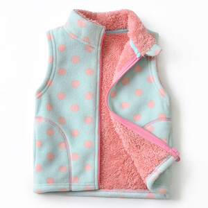 Jachetă din catifea cu imprimeu leopard pentru fete, toamnă, iarnă, vestă polară pentru copii, vestă pentru copii, caldă, îngroșată, P201