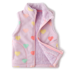 Jachetă din catifea cu imprimeu leopard pentru fete, toamnă, iarnă, vestă polară pentru copii, vestă pentru copii, caldă, îngroșată, P201