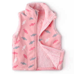 Jachetă din catifea cu imprimeu leopard pentru fete, toamnă, iarnă, vestă polară pentru copii, vestă pentru copii, caldă, îngroșată, P201