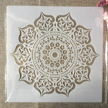 30*30cm Big Mandala Totem Wheel DIY Layering Stencils Wall Painting Scrapbook Coloring ανάγλυφο διακοσμητικό πρότυπο άλμπουμ