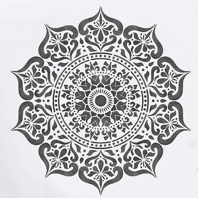 30*30cm Big Mandala Totem Wheel DIY Layering Stencils Wall Painting Scrapbook Coloring ανάγλυφο διακοσμητικό πρότυπο άλμπουμ