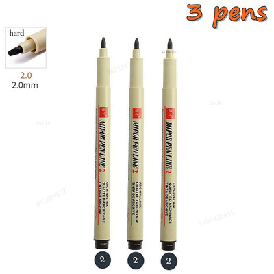 Σετ στυλό Pigma Micron Pigment Liner Needle Soft Brush Drawing Plot 003 005 01 02 03 04 05 08 1 2 3 Art Markers Sketching Pen