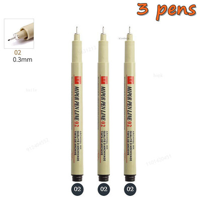 Σετ στυλό Pigma Micron Pigment Liner Needle Soft Brush Drawing Plot 003 005 01 02 03 04 05 08 1 2 3 Art Markers Sketching Pen