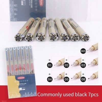 Σετ στυλό Pigma Micron Pigment Liner Needle Soft Brush Drawing Plot 003 005 01 02 03 04 05 08 1 2 3 Art Markers Sketching Pen