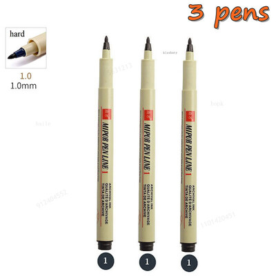 Σετ στυλό Pigma Micron Pigment Liner Needle Soft Brush Drawing Plot 003 005 01 02 03 04 05 08 1 2 3 Art Markers Sketching Pen