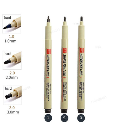 Σετ στυλό Pigma Micron Pigment Liner Needle Soft Brush Drawing Plot 003 005 01 02 03 04 05 08 1 2 3 Art Markers Sketching Pen