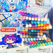 Papetărie estetică Accesorii școlare Rechizite de birou Marker acrilic Rechizite pentru artă pentru graffit Marcatori de culoare Evidențiatori