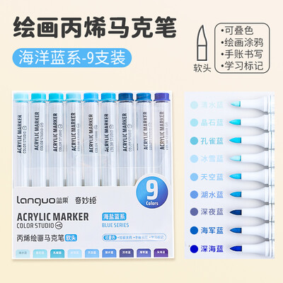 Papetărie estetică Accesorii școlare Rechizite de birou Marker acrilic Rechizite pentru artă pentru graffit Marcatori de culoare Evidențiatori